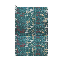 (MCO Orlando International Airport Carpet_4689) Golf Towel Funny Printed Cristmas Gift for Men Women Husband Dad Mom Birthday Golfers Fan
