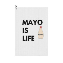 (Mayo Is Life _5064) Golf Towel Funny Printed Cristmas Gift for Men Women Husband Dad Mom Birthday Golfers Fan