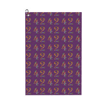 (Meaning Of Life (on Grape)_9552) Golf Towel Funny Printed Cristmas Gift for Men Women Husband Dad Mom Birthday Golfers Fan