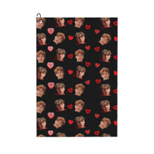 (Love Vinnie Hacker_22537) Golf Towel Funny Printed Cristmas Gift for Men Women Husband Dad Mom Birthday Golfers Fan