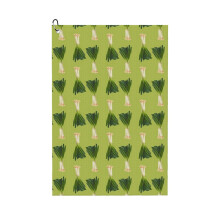 (LEEK Pattern_9463) Golf Towel Funny Printed Cristmas Gift for Men Women Husband Dad Mom Birthday Golfers Fan