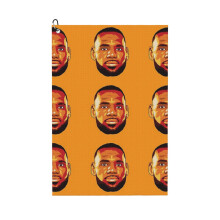 (LeBron James_15085) Golf Towel Funny Printed Cristmas Gift for Men Women Husband Dad Mom Birthday Golfers Fan