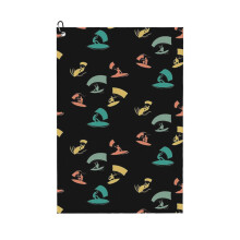 (Kite Surf Kitesurfing _11068) Golf Towel Funny Printed Cristmas Gift for Men Women Husband Dad Mom Birthday Golfers Fan