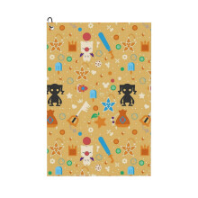 (Kingdom Hearts Pastel Pattern_6863) Golf Towel Funny Printed Cristmas Gift for Men Women Husband Dad Mom Birthday Golfers Fan