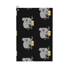 (Koalafied To Party Koala Animal Lover Gift_13110) Golf Towel Funny Printed Cristmas Gift for Men Women Husband Dad Mom Birthday Golfers Fan