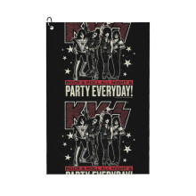 (KISS - ROCK AND ROLL ALL NIGHT PARTY EVERYDAY !_6001) Golf Towel Funny Printed Cristmas Gift for Men Women Husband Dad Mom Birthday Golfers Fan