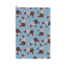 (Lil' Sebastian Pattern - Blue_22375) Golf Towel Funny Printed Cristmas Gift for Men Women Husband Dad Mom Birthday Golfers Fan