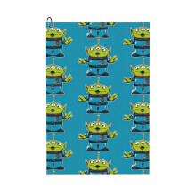 (Little Green Man_4244) Golf Towel Funny Printed Cristmas Gift for Men Women Husband Dad Mom Birthday Golfers Fan