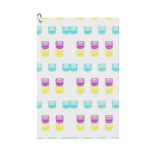 (Legal Grins Warhol-inspired Neon Steno Machines_5060) Golf Towel Funny Printed Cristmas Gift for Men Women Husband Dad Mom Birthday Golfers Fan