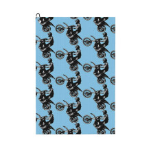 (Let's Ride - Motocross Racer_8138) Golf Towel Funny Printed Cristmas Gift for Men Women Husband Dad Mom Birthday Golfers Fan
