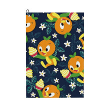 (Orange Bird Citrus Swirl_6910) Golf Towel Funny Printed Cristmas Gift for Men Women Husband Dad Mom Birthday Golfers Fan