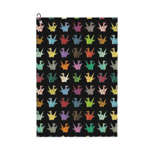 (Origami Cranes_9440) Golf Towel Funny Printed Cristmas Gift for Men Women Husband Dad Mom Birthday Golfers Fan