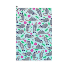 (Opossum Pattern _11351) Golf Towel Funny Printed Cristmas Gift for Men Women Husband Dad Mom Birthday Golfers Fan