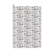 (Ophthalmologist Optician Eye Clinic Fun Design _5309) Golf Towel Funny Printed Cristmas Gift for Men Women Husband Dad Mom Birthday Golfers Fan