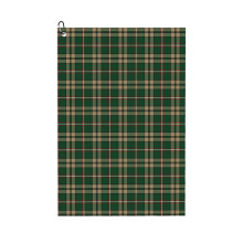 (O'Neill Tartan Tan And Green Irish Plaid_4542) Golf Towel Funny Printed Cristmas Gift for Men Women Husband Dad Mom Birthday Golfers Fan