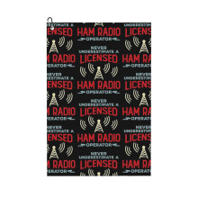(Never Underestimate A Licensed Ham Radio Operator_8685) Golf Towel Funny Printed Cristmas Gift for Men Women Husband Dad Mom Birthday Golfers Fan
