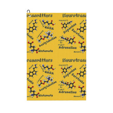 (Neurotransmitters_8078) Golf Towel Funny Printed Cristmas Gift for Men Women Husband Dad Mom Birthday Golfers Fan