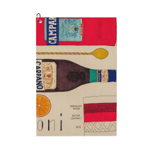 (Negroni Illustrated Recipe_6623) Golf Towel Funny Printed Cristmas Gift for Men Women Husband Dad Mom Birthday Golfers Fan