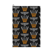 (Old Man Woodworker Woodturning Graphic_7832) Golf Towel Funny Printed Cristmas Gift for Men Women Husband Dad Mom Birthday Golfers Fan