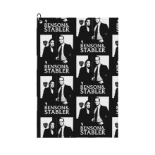 (Olivia And Elliott - The White Stencil_4852) Golf Towel Funny Printed Cristmas Gift for Men Women Husband Dad Mom Birthday Golfers Fan