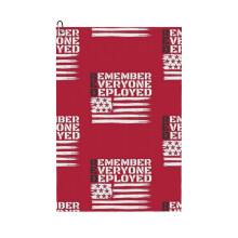 (On Friday We Wear Red, Remember Everyone Deployed Flag_4054) Golf Towel Funny Printed Cristmas Gift for Men Women Husband Dad Mom Birthday Golfers Fan