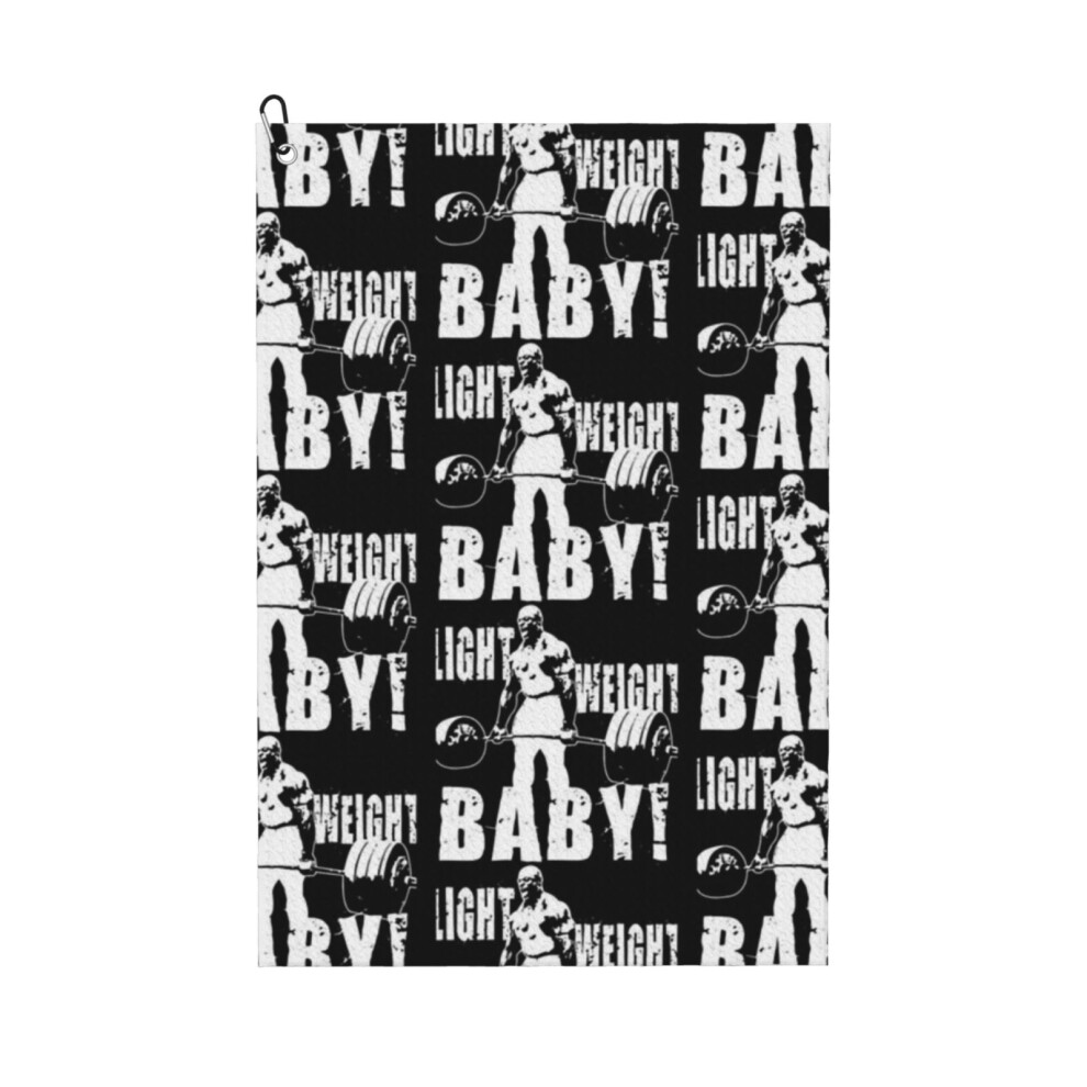 (Ronnie Coleman Light Weight Baby_6281) Golf Towel Funny Printed Cristmas Gift for Men Women Husband Dad Mom Birthday Golfers Fan