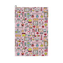 (Proud To Be A Nurse Pink_22189) Golf Towel Funny Printed Cristmas Gift for Men Women Husband Dad Mom Birthday Golfers Fan
