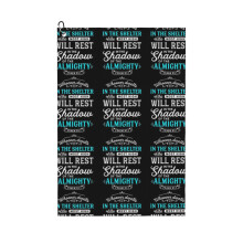 (Psalm 91 Bible Verse Quote Almighty Protection Refuge Art _6587) Golf Towel Funny Printed Cristmas Gift for Men Women Husband Dad Mom Birthday Golfers Fan