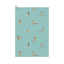 (Surf Goddess _7222) Golf Towel Funny Printed Cristmas Gift for Men Women Husband Dad Mom Birthday Golfers Fan