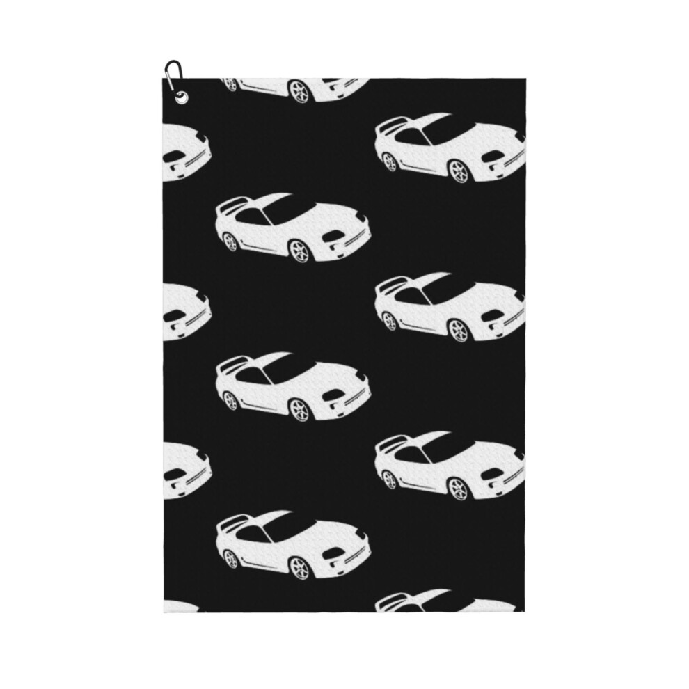 (Supra Silhouette_11075) Golf Towel Funny Printed Cristmas Gift for Men Women Husband Dad Mom Birthday Golfers Fan