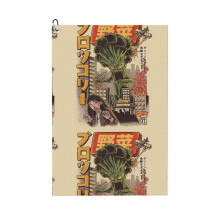 (THE BROCCOZILLA_22258) Golf Towel Funny Printed Cristmas Gift for Men Women Husband Dad Mom Birthday Golfers Fan