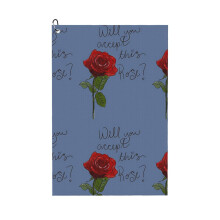 (The Bachelor Will You Accept This Rose 2020 _4704) Golf Towel Funny Printed Cristmas Gift for Men Women Husband Dad Mom Birthday Golfers Fan