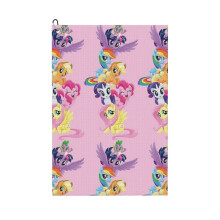 (Ponies_4757) Golf Towel Funny Printed Cristmas Gift for Men Women Husband Dad Mom Birthday Golfers Fan