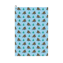 (Snowmobile Pattern (yellow)_4449) Golf Towel Funny Printed Cristmas Gift for Men Women Husband Dad Mom Birthday Golfers Fan
