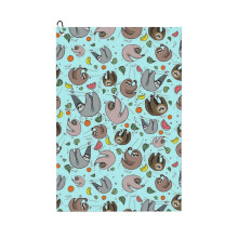 (Sloths In Blue_9680) Golf Towel Funny Printed Cristmas Gift for Men Women Husband Dad Mom Birthday Golfers Fan