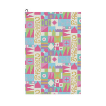 (Small World_7387) Golf Towel Funny Printed Cristmas Gift for Men Women Husband Dad Mom Birthday Golfers Fan