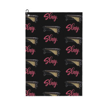 (Slay - Marimba_3930) Golf Towel Funny Printed Cristmas Gift for Men Women Husband Dad Mom Birthday Golfers Fan