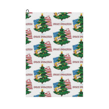 (Spruce Springsteen_3677) Golf Towel Funny Printed Cristmas Gift for Men Women Husband Dad Mom Birthday Golfers Fan