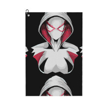 (Spider Gwen_5850) Golf Towel Funny Printed Cristmas Gift for Men Women Husband Dad Mom Birthday Golfers Fan