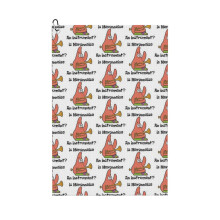 (Spongebob Is Mayonnaise An Instrument_6323) Golf Towel Funny Printed Cristmas Gift for Men Women Husband Dad Mom Birthday Golfers Fan