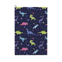 (Space Dinosaurs In A Purple Sky_10234) Golf Towel Funny Printed Cristmas Gift for Men Women Husband Dad Mom Birthday Golfers Fan