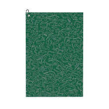 (SP 11 - Circuits Green Pattern_8391) Golf Towel Funny Printed Cristmas Gift for Men Women Husband Dad Mom Birthday Golfers Fan