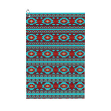 (Southwestern Ethnic Navajo Pattern_5726) Golf Towel Funny Printed Cristmas Gift for Men Women Husband Dad Mom Birthday Golfers Fan