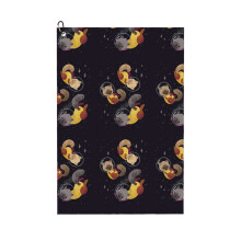 (Space Cats_10407) Golf Towel Funny Printed Cristmas Gift for Men Women Husband Dad Mom Birthday Golfers Fan