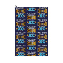 (You Can't Spell Excellence Without XC Cross Country Running_23126) Golf Towel Funny Printed Cristmas Gift for Men Women Husband Dad Mom Birthday Golfers Fan