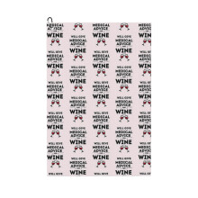 (Will Give Medical Advice For Wine_9926) Golf Towel Funny Printed Cristmas Gift for Men Women Husband Dad Mom Birthday Golfers Fan