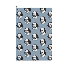 (William Shakespeare The Bard_9113) Golf Towel Funny Printed Cristmas Gift for Men Women Husband Dad Mom Birthday Golfers Fan