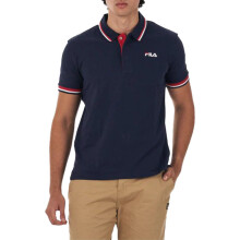 (Navy, S) FILA Mens Polo Shirt Casual Summer Sports Golf Tee