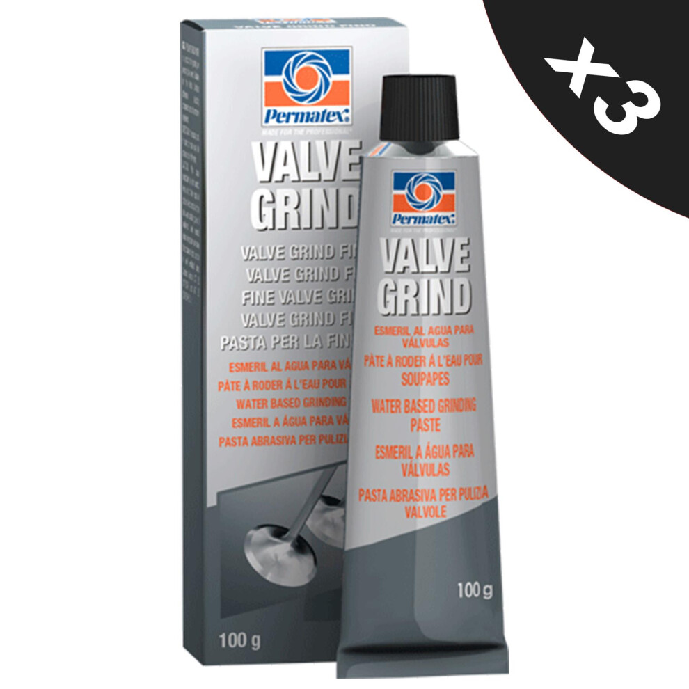 3X Permatex Coarse Grade Engine Valve Grinding Polish Lapping Paste 100G 5056820500409