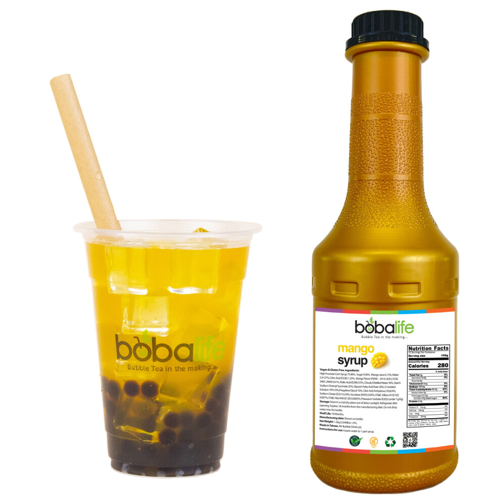 (Mango, 1.2kg) Bubble Tea Syrup